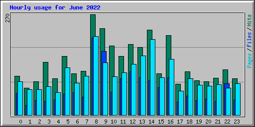 Hourly usage for June 2022