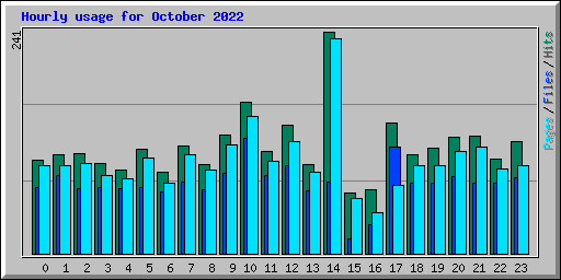 Hourly usage for October 2022